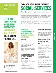 Social Services - Cummings Jewish Centre for Seniors