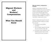 Migrant Workers and Workers' Compensation ... - Your Legal Rights