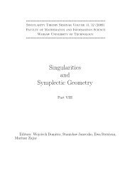 Singularities and Symplectic Geometry
