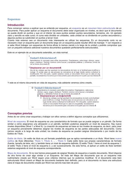 Esquemas Introducción Conceptos previos - Instituto Mar de Cortés