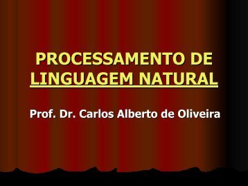 PROCESSAMENTO DE LINGUAGEM NATURAL