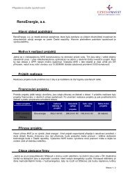 RenoEnergie, a.s. - CzechInvest