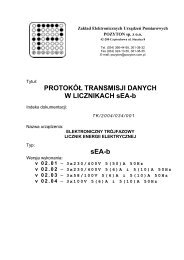 ProtokÃ³Å transmisji danych licznikÃ³w sEA-b - POZYTON