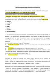 Definizione e struttura della comunicazione - Portale Sangro Aventino