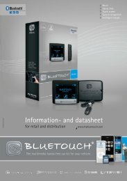 Information- and datasheet - BlueTouch