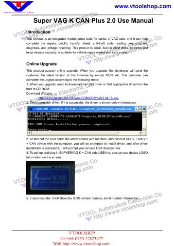 Super Vag K Can Plus 2.0.pdf - Car Diagnostic Tool