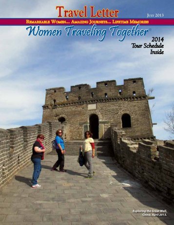 July 2013 - Women Traveling Together