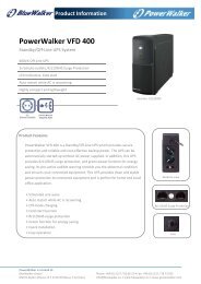 PowerWalker VFD 400 - PowerWalker UPS