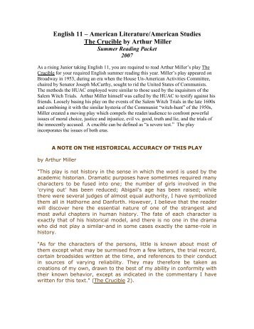 the flaws of mankind in the novel the crucible by arthur miller Stuck writing about a holiness essays find thousands of free holiness essays, term papers, research papers, book reports, essay topics, college essays. the flaws of mankind in the novel the crucible by arthur miller Stuck writing about a holiness essays find thousands of free holiness essays, term papers, research papers, book reports, essay topics, college essays.