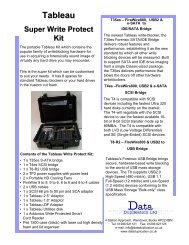 Tableau Super Write Protect Kit - Data Duplication Ltd