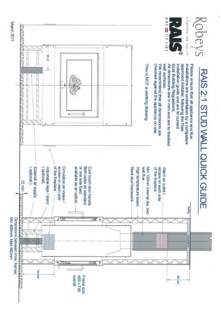 instructions for installation, use and maintenance rais 2:1 - Robeys Ltd