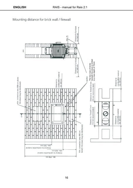 instructions for installation, use and maintenance rais 2:1 - Robeys Ltd