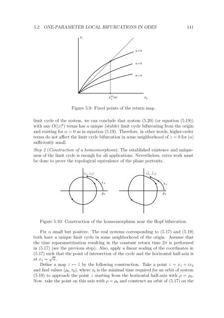 5.2.2 Planar Andronov-Hopf bifurcation