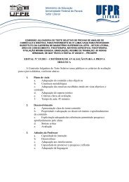 CritÃ©rios de AvaliaÃ§Ã£o para a Prova DidÃ¡tica.pdf - UFPR Litoral