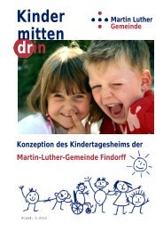 Erziehung - Martin-Luther-Gemeinde Bremen-Findorff