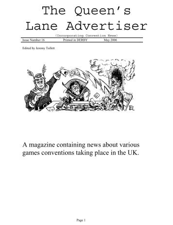 QLA 16 - UK Diplomacy Zine Archive