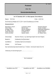 Protokoll zur Sitzung am 15.12.2011 - Ligist