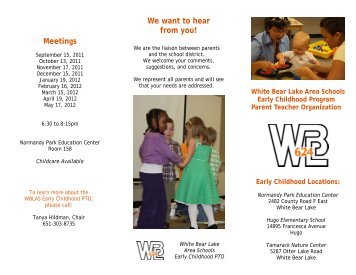 PTA Brochure - White Bear Lake Area Schools