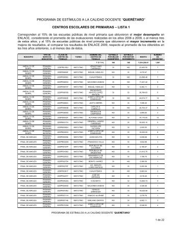 lista - EstÃ­mulos a la Calidad Docente