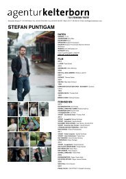 STEFAN PUNTIGAM - Agentur Kelterborn