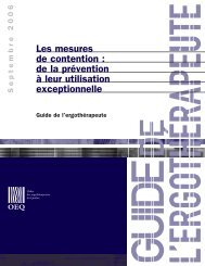 Les mesures de contention : de la prÃ©vention Ã  leur utilisation ...