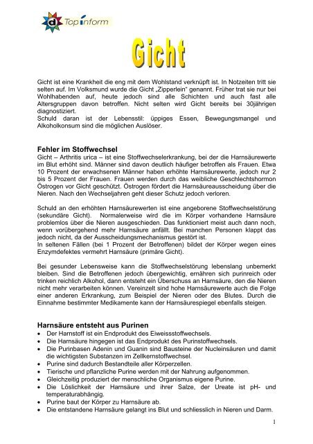 Diäten für Menschen mit hohem Harnsäuregehalt Diäten für Menschen mit hohem Harnsäuregehalt