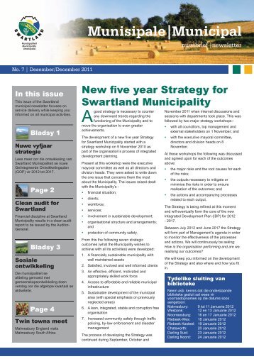 SM Newsletter Dec 2011 2.indd - Swartland Municipality