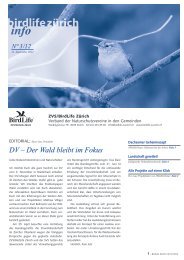 PDF, 1.5 Mb - BirdLife Zürich