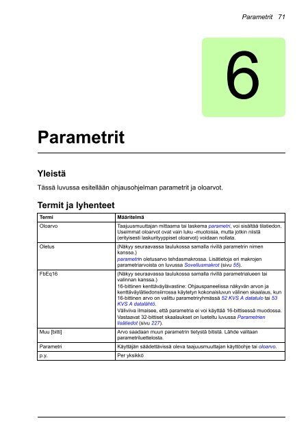 ACS880 Perusohjelmointiopas (pdf, 4,4MB) - Auser