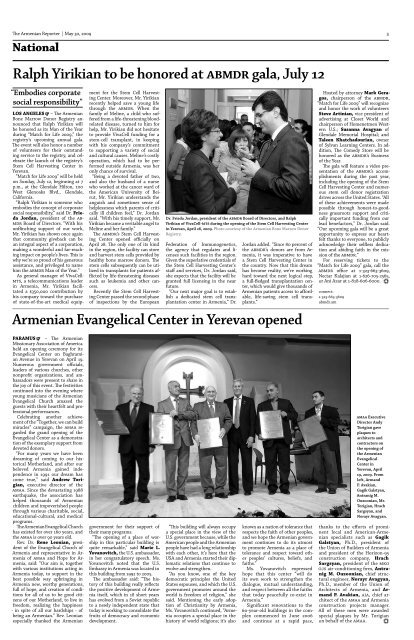 Western U.S. edition - Armenian Reporter