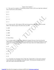 MOCK TEST PAPER -1 â¢ 1. The sum of two numbers is 20 and their ...