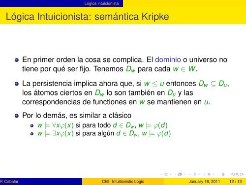 Computational Logic Chapter 5. Intuitionistic Logic