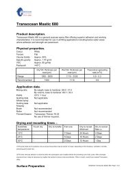 Product Data Sheet Transocean Mastic 680 - Transocean Coatings