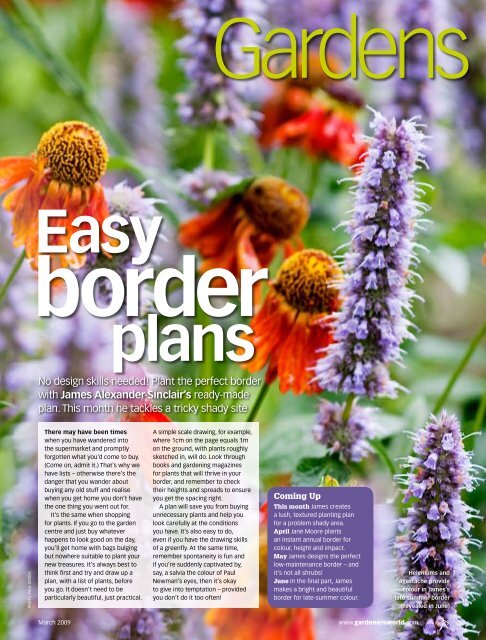 Plant the perfect border with James Alexander-Sinclair's