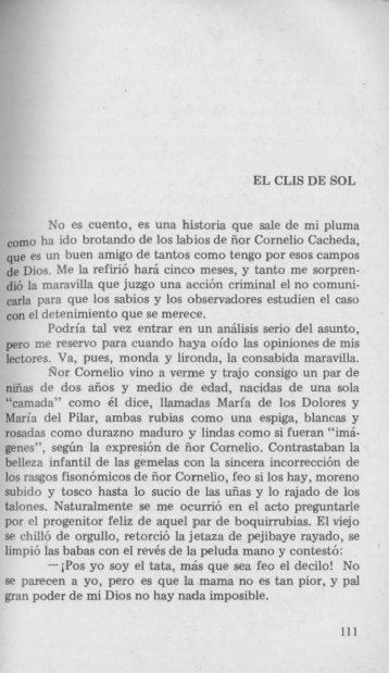 EL CLIS DE SOL No es cuento, es una historia que sale de ... - Sinabi