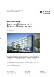 Pressemitteilung Investa Immobiliengruppe erwirbt BÃ¼rohaus in ...