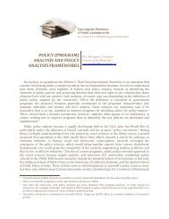 analysis and policy analysis frameworks - Dictionnaire ...