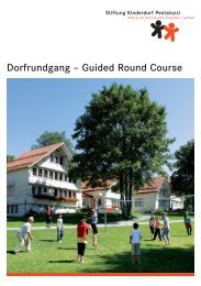 Rundgang durch das Kinderdorf Pestalozzi (PDF) - Stiftung ...