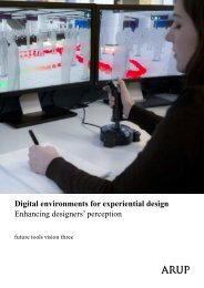 Digital environments for experiential design ... - Arup Foresight