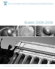 2008-2009 Bulletin â PDF - SEAS Bulletin - Columbia University