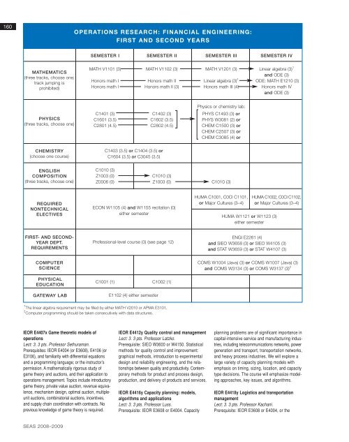 2008-2009 Bulletin â PDF - SEAS Bulletin - Columbia University