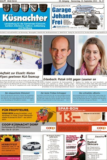 Auftakt zur Eiszeit: Kloten Flyers gewinnen NLA ... - Lokalinfo AG
