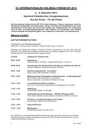 19. Internationales Holzbau-Forum IHF 2013 | Aus der Praxis - CLT