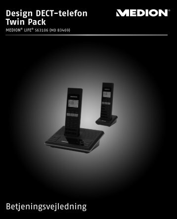 Design DECT-telefon Twin Pack Betjeningsvejledning - Medion