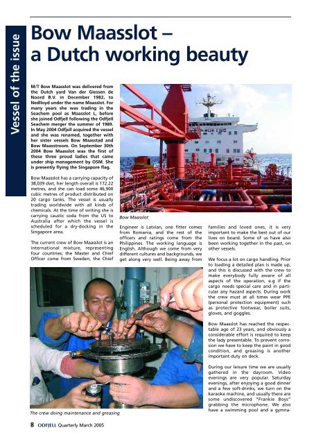 Company Magazine for the Odfjell Group - March 2005