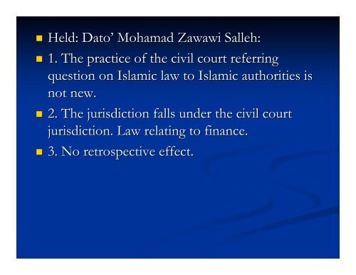 Islamic Finance Cases