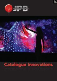 Catalogue innovations Catalogue innovations - JPB Audiovisuel