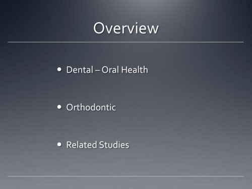 Dental and orthodontic disorders and treatment in VCFS
