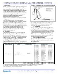 general information on sealed lead-acid batteries - Master Instruments