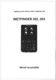 INETFINDER 202, 203 - Satelit TV